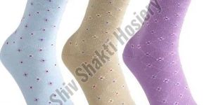 Girls Printed Cotton Socks