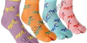 Ladies Printed Cotton Socks
