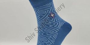 Mens Printed Midcalf Cotton Socks