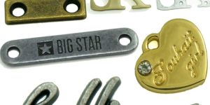 Garments Rectangular Metal Badges