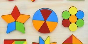 Wooden Geometric Shapes Learning Puzzle