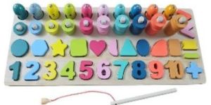 Wooden Montessori 5-in-1 Learning Toy