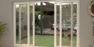 White UPVC Partition Sliding Door