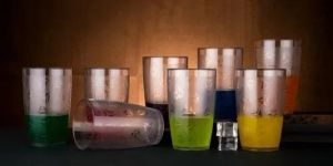 Round Plastic Glass Set