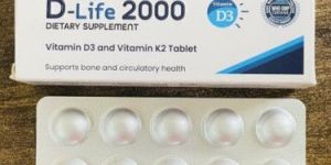 Vitamin D3 and Vitamin K2 2000mg Tablets