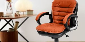 Oakcraft Harmony Medium Back Leatherette Ergonomic Office Chair