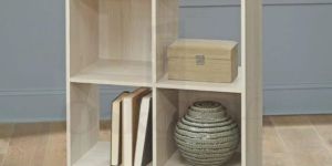 Oakcraft Multipurpose Eight Cube Wooden Bookshelf