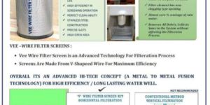 Vee Wire Filters Screen