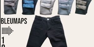 Kids Cotton Plain Jeans
