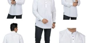 Mens Plain Short Kurta