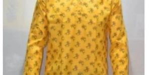 Mens Printed Cotton Kurta