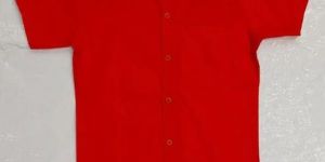 Mens Red Half Sleeves Shirt