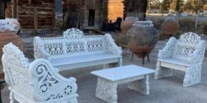 White Marble Sofa Set