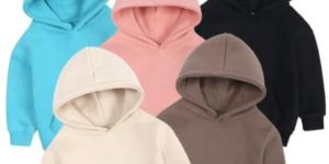 Girls Full Sleeve Plain Hoodies