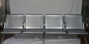 MILD STEEL 4-SEATER WAITING CHAIR WITH ALL HANDLE