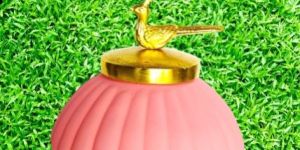 Met Pink Decorative Glass Jar