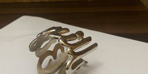 Silver Napkin Ring Holder