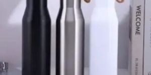 Vacuum Travel Bottle with Strap