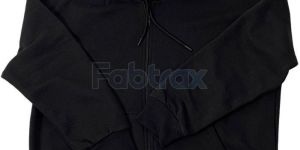 Mens Black Fleece Zipper Jacket