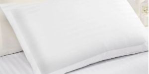 Ultra Luxury Cotton White Plain Pillow Cover