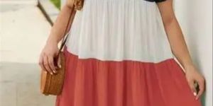 Printed Multicolor Women Plus Size Dresses