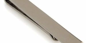 Peluche Slim Tie Bar Charcoal Grey Tie Pin