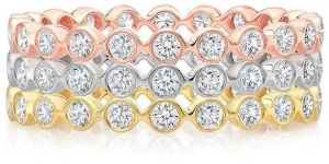 Silver Eternity Band for Wedding