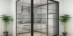 UPVC Glass Kitchen Partition