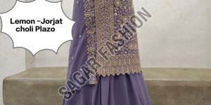 Ladies Lavender Sharara Suit with Dupatta