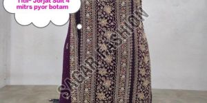 Ladies Wedding Wear Unstitched Sharara Suit with Dupatta
