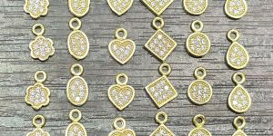 Cubic Zirconia Gold Plated Locket
