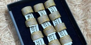 Cubic Zirconic Gold Plated Ring