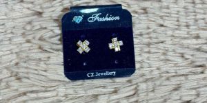 Micro Gold Plated Stud Earring