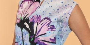 Ladies Blue Floral Printed Co-Ord Set