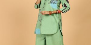 Ladies Green Floral Co-Ord Set