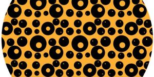 Stylish Modern Art Circle Bold Geometric Fabric