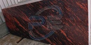 Polished Himalayan Red Granite Slab