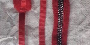 mink dog collar leash set