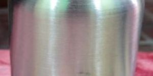 Silver Cylindrical Aluminium Bottle