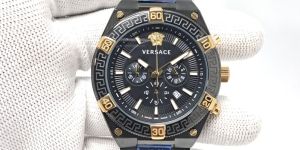 Versace V-Sporty Greca Chronograph Full Black Edition Swiss Watch