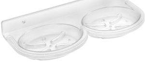 Oval Twin Dish Wall Soap Holder