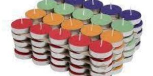 Colourful Tealight Candles