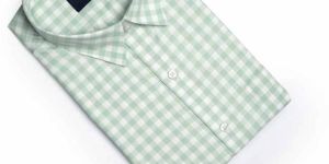 Small Check Men Cotton Casual Shirt