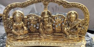 3*11*6 Inch, Ganesh Lakshmi Saraswati Statue