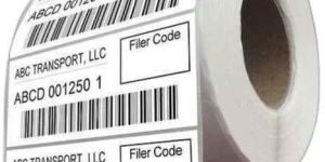 Printed Barcode Label Rolls