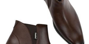 Mens Brown Chelsea Hybrid Lace-Up Boots