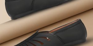 Mens Tan Nagra Vertical Cut Slip-On Shoes