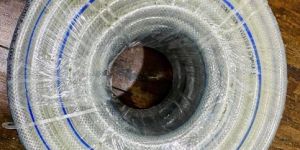 White PVC Braided Hose Pipe