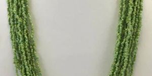 NK 10987 Green Beaded Necklace