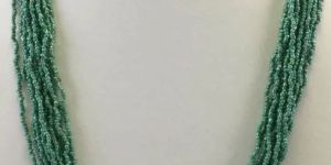 NK 11001 Green Beaded Necklace